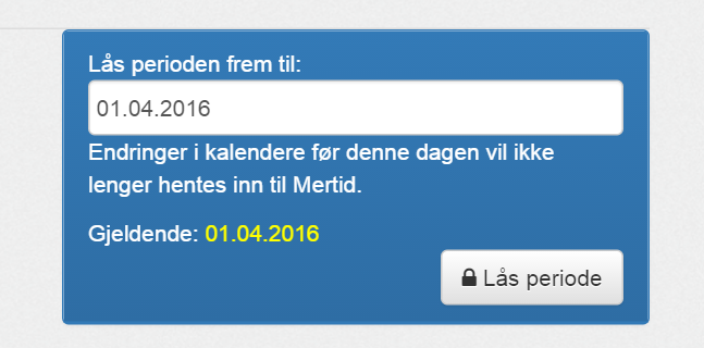 Lås periode